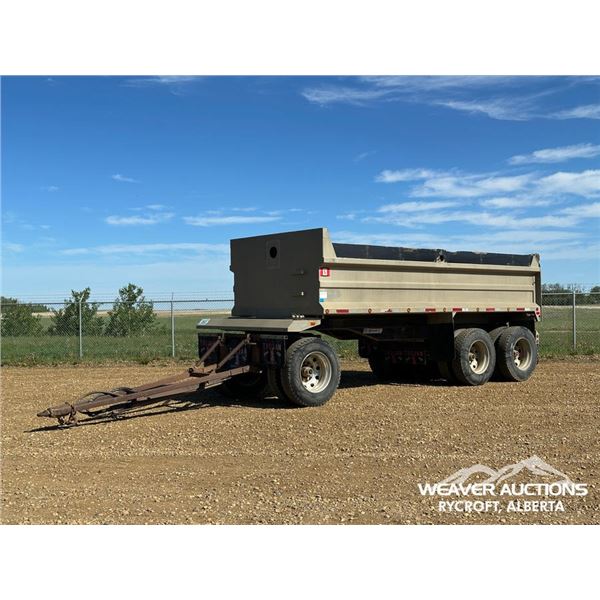 1991 TROJAN TRIDEM PUP DUMP TRAILER