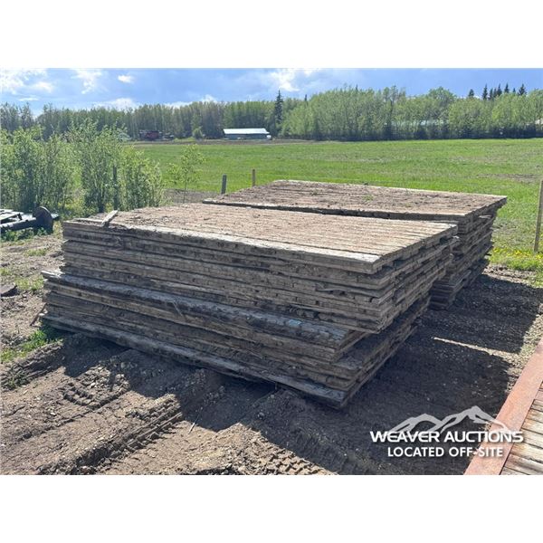 QTY OF WOOD ACCESS MATS