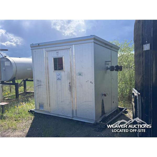 8 X 12 FT. WIRED & INSULATED SKIDDED BUILDING