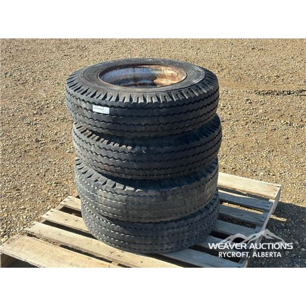 MISC 8-R14.5 TIRES AND RIMS