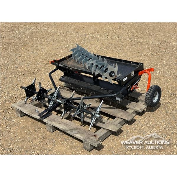 AGRIFAB LAWN RAKE W/ AREATOR & PLUG KIT