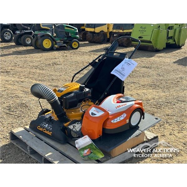 CUB CADET LEAF VACUUM & STIHL ROBOTIC LAWN MOWER