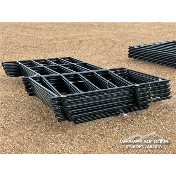 (10) 9.5 FT. LIVESTOCK PANELS W/ MAN GATE