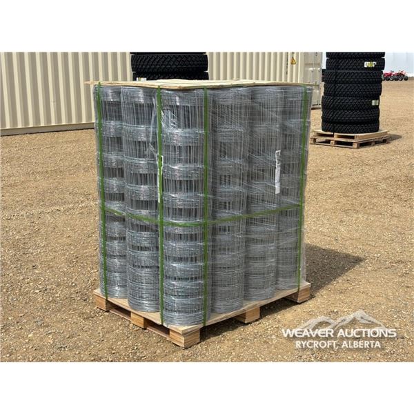(12) ROLLS OF 330 X 4 FT. GALVANIZED WIRE FENCE