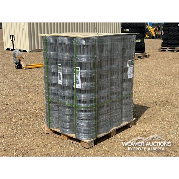 (12) ROLLS OF 330 X 4 FT. GALVANIZED WIRE FENCE