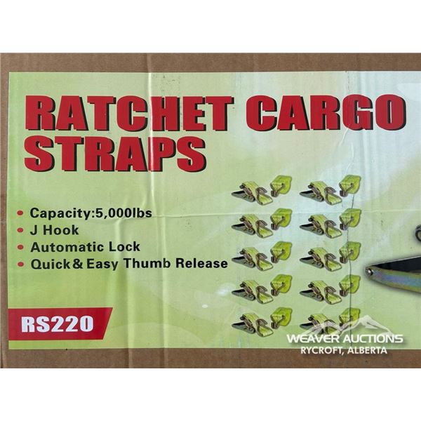 (20) 2 IN. RACHET CARGO STRAPS