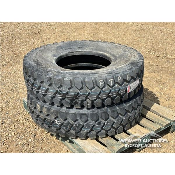 (2) KUMHO 11R20 TRUCK TIRES