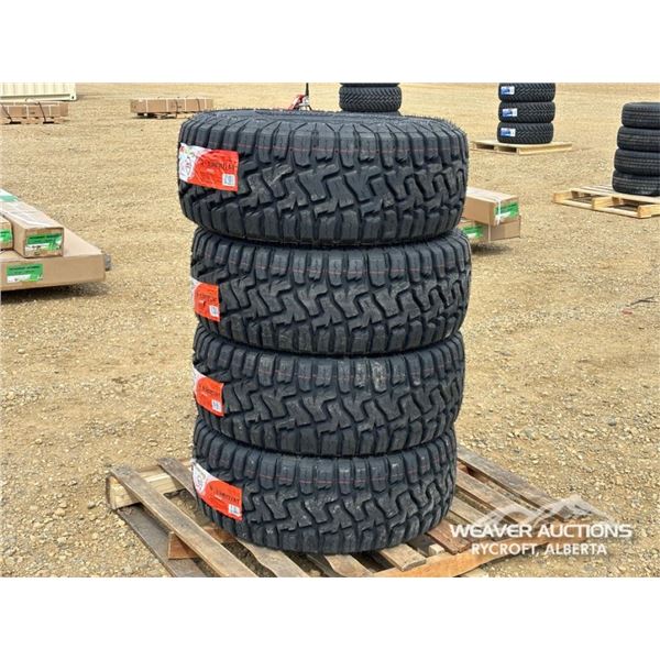(4) MILEKING 33X12.50R17 TIRES