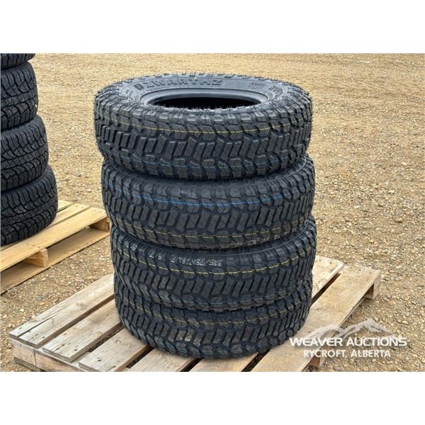 (4) ZWARTHZ 245/75R16 TIRES