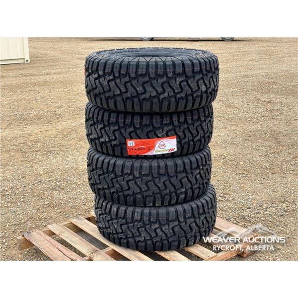 (4) MILEKING 33X12.50R17 TIRES