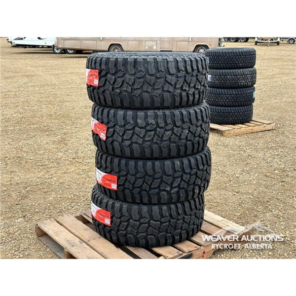 (4) MILEKING 33X12.50R20 TIRES