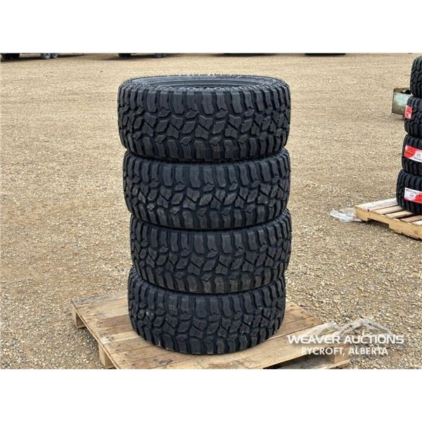 (4) MILEKING 33X12.50R20 TIRES