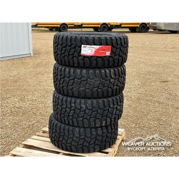 (4) MILEKING 33X12.50R20 TIRES