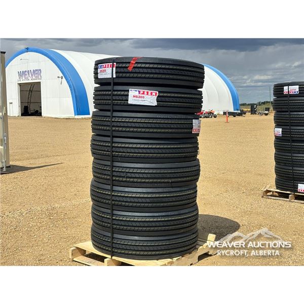(8) KAPSEN 11R24.5 TRUCK TIRES