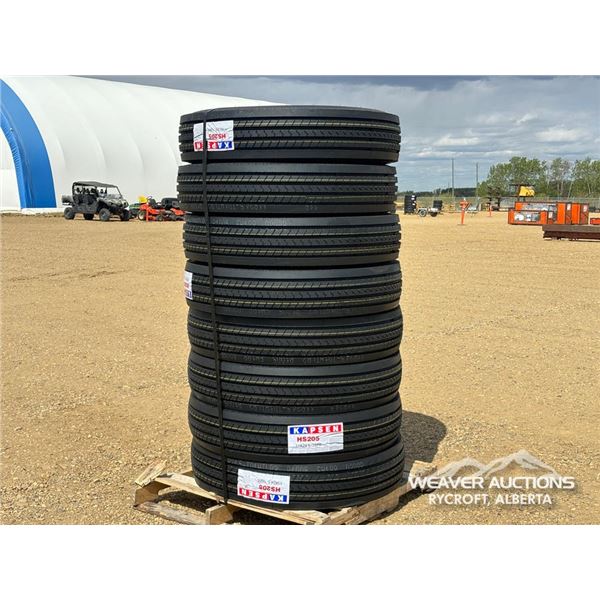 (8) KAPSEN 11R24.5 TRUCK TIRES