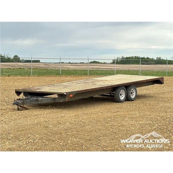 2012 CUSTOM 21 FT T/A FLAT DECK TRAILER