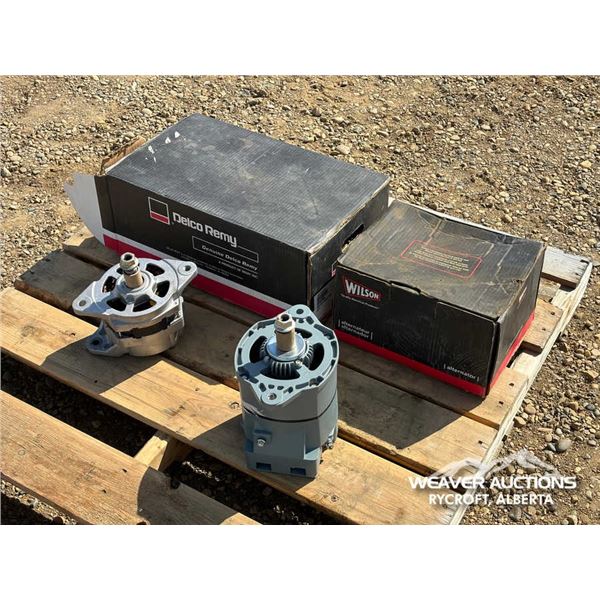STARTER FOR CAT 3406, (3) TRUCK ALTERNATORS