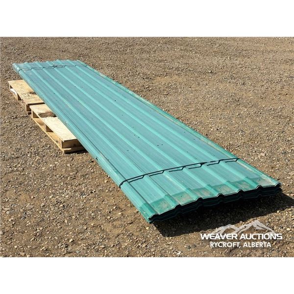 (20) SHEETS OF 3 X 14 FT. TIN
