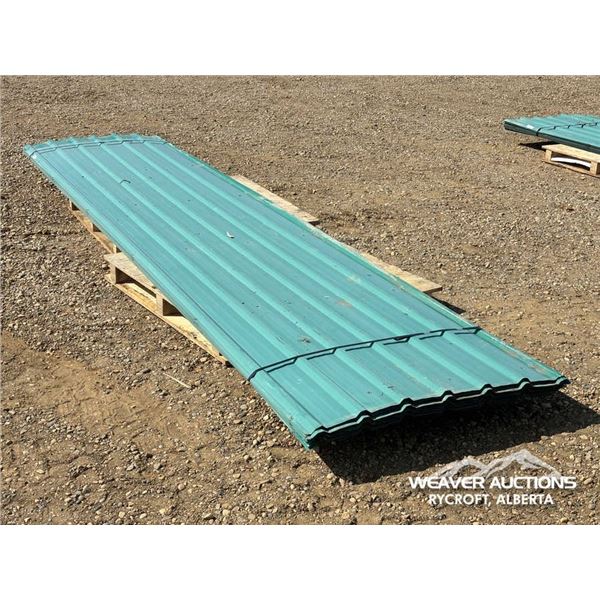 (20) SHEETS OF 3 X 14 FT. TIN