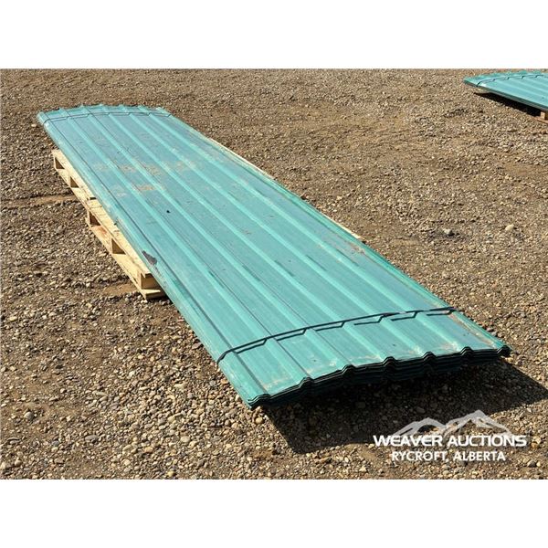 (20) SHEETS OF 3 X 14 FT. TIN