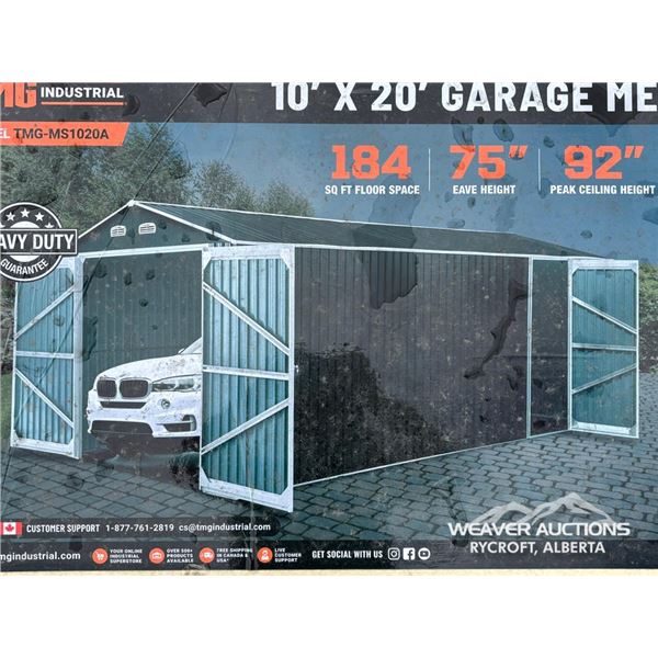 TMG 10 X 20 FT. METAL GARAGE SHED