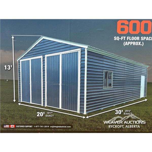 TMG 20 X 30 FT. METAL GARAGE SHED