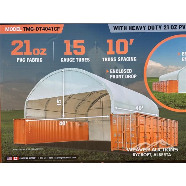 TMG 40 X 40 FT. DUAL TRUSS CONTAINER SHELTER