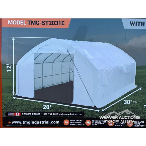 TMG 20 X 30 FT. PEAK CEILING STORAGE SHELTER