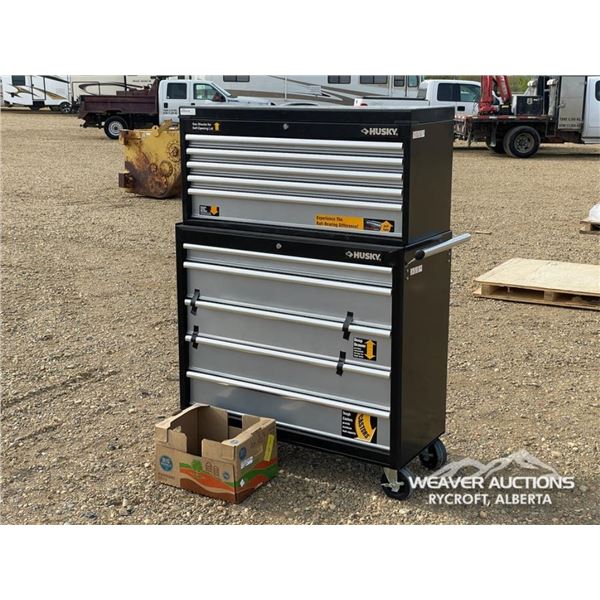 HUSKY TWO PIECE TOOL CHEST W/VISE GRIPS