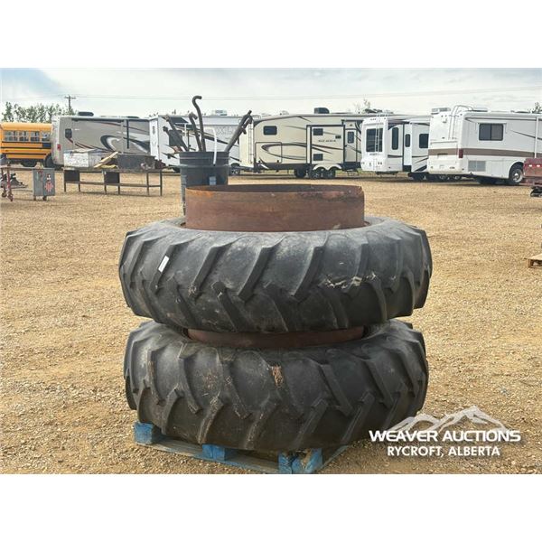 (2) ROAD KING 18.4-38 OUTSIDE DUALLY TRACTOR TIRES