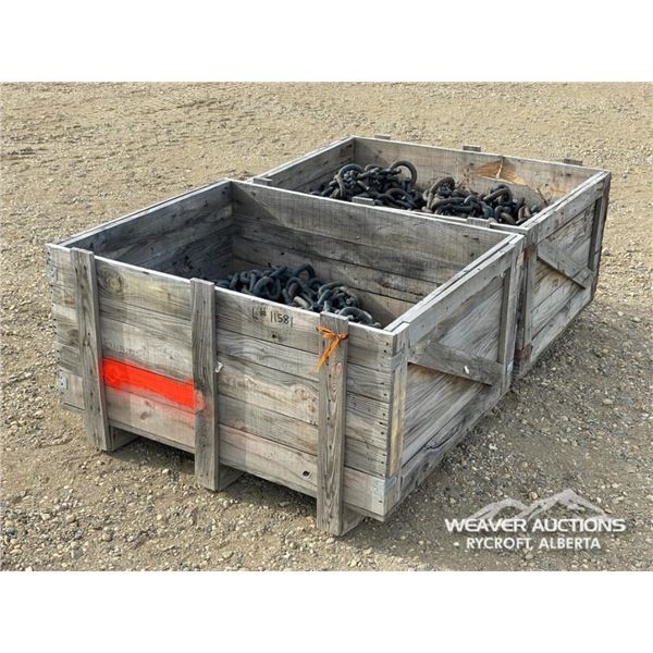 (3) NORDIC 35.5-32 SKIDDER CHAINS