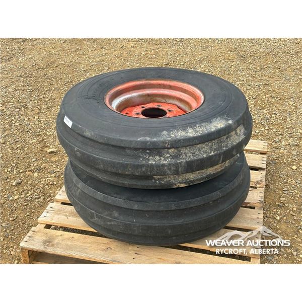 (2) FIRESTONE 10-16 FRONT TRACTOR TIRES W/RIMS