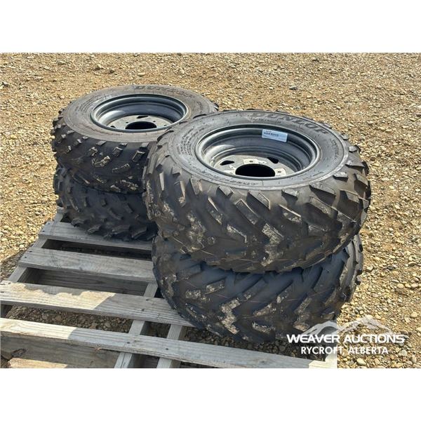 (4) DUNLOP ATV TIRES & RIMS