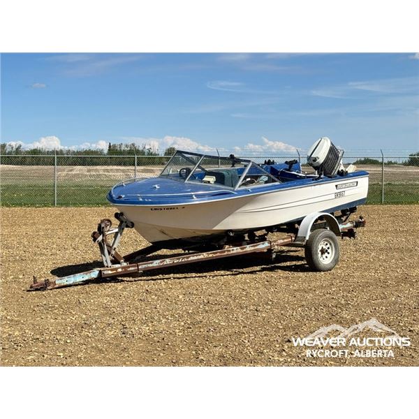 HOURSTON GLASCRAFT 15.6 FT. BOAT