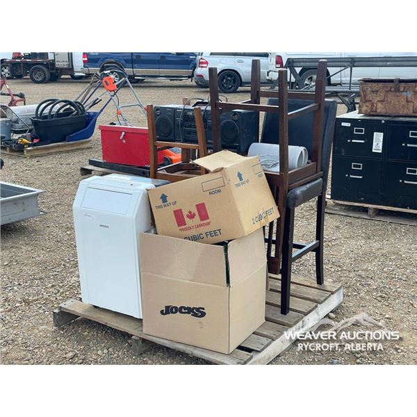 (4) CHAIRS W/AIR CONDITIONER & WII GAMING SYSTEM