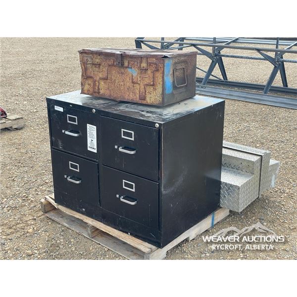 (2) FILE CABINETS W/TRUCK TOOL BOXES
