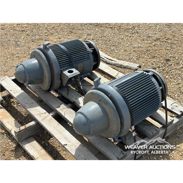 (2) 15 HP ELECTRIC MOTORS