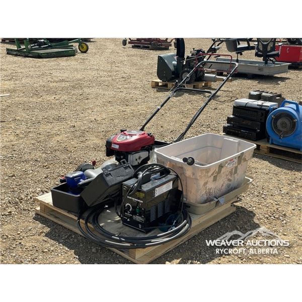 CRAFTSMAN GAS LAWN MOWER W/MIG WELDER