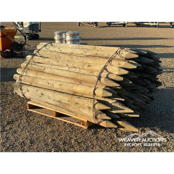 BUNDLE OF 6 FT. TREATED FENCE POSTS