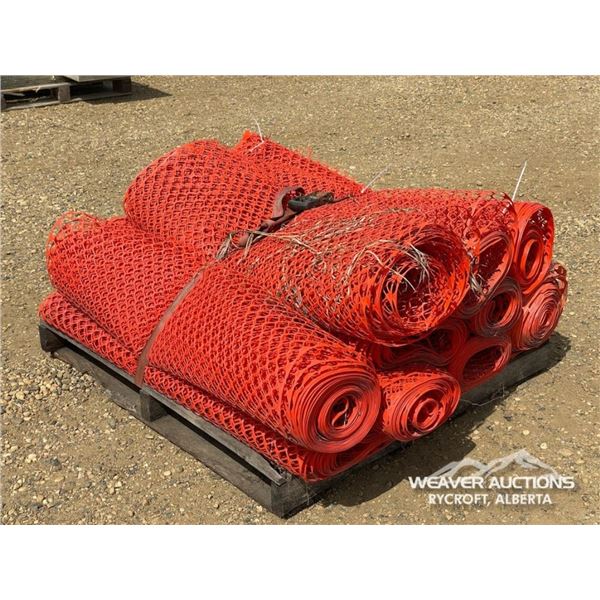 (10) ROLLS OF SNOW FENCE