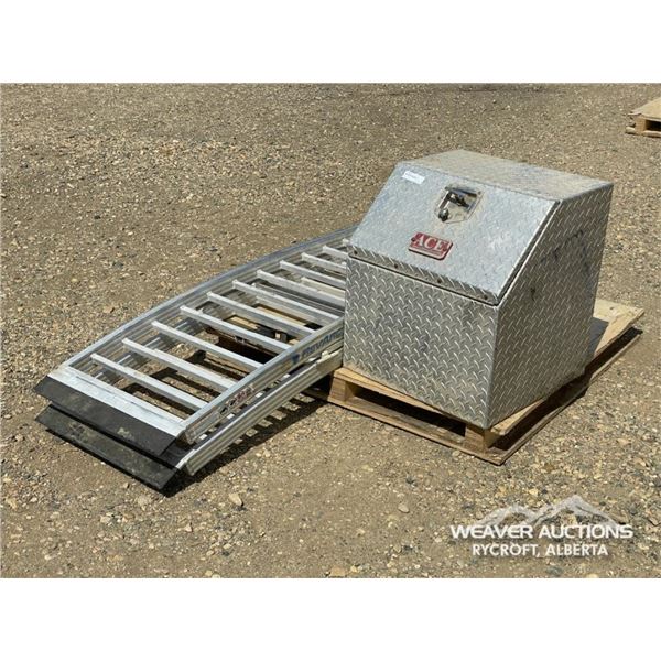 ACE TOOL BOX & 7.5 FT. TRUCK RAMPS