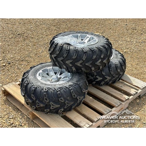 (3) MUD LIGHT SIDE BY SIDE TIRES AND RIMS