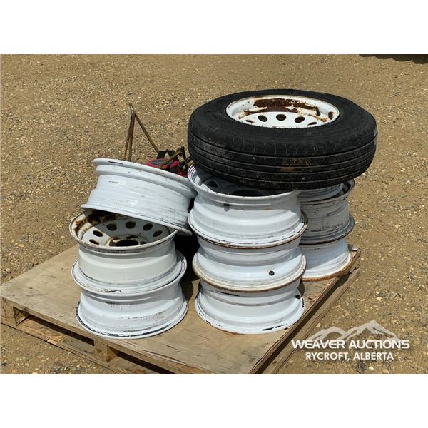 QTY OF MISC RIMS W/HONDA ENGINE