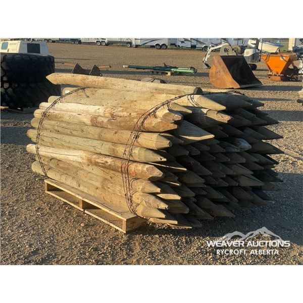 BUNDLE OF 6 FT. TREATED FENCE POSTS