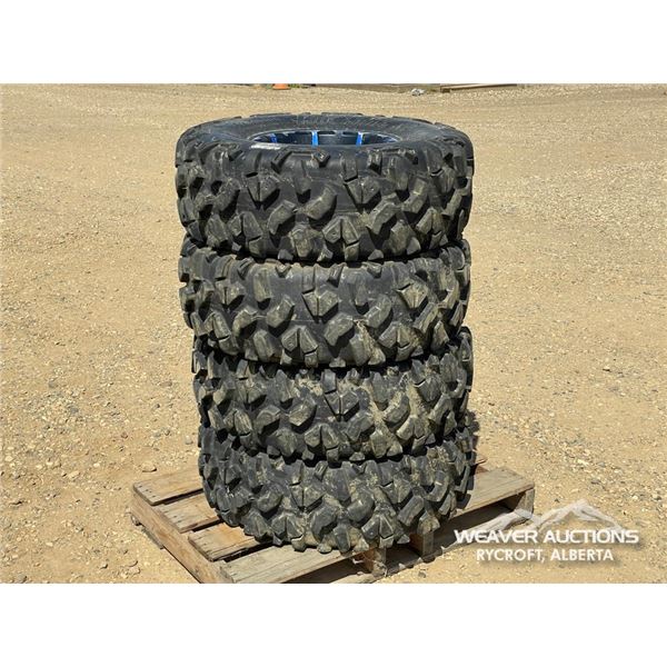 (4) ROCTANE 32-10R14 8 PLY TIRES & RIMS