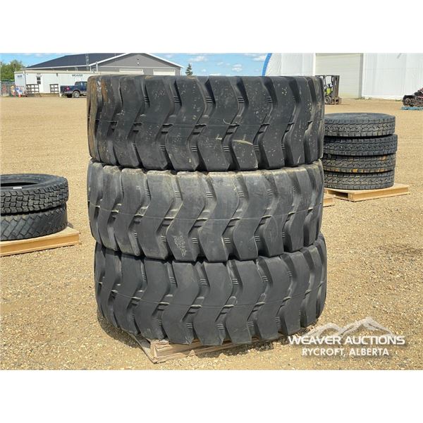 (3) EVENKING 23.5-25 LOADER TIRES