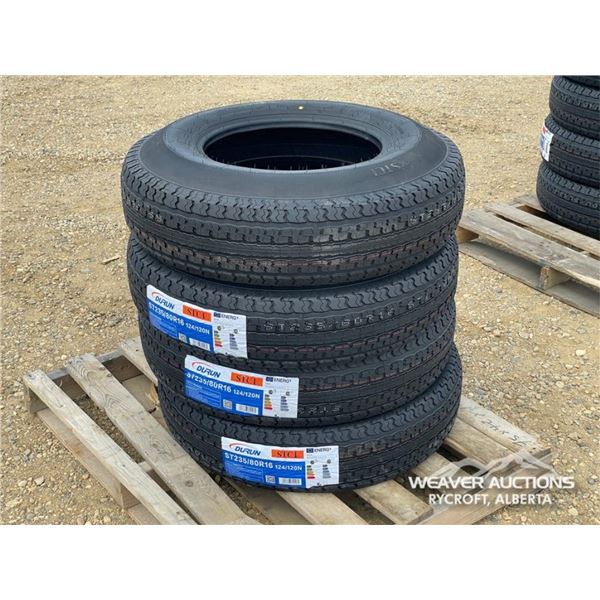 (4) DURUN 235/80R16 TIRES