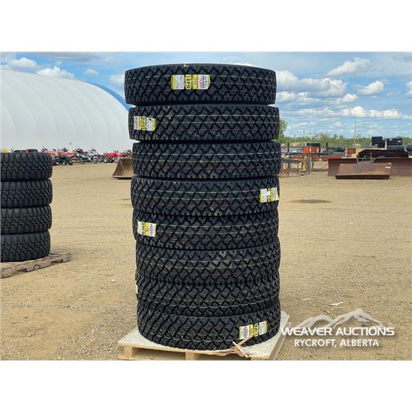 (8) ZWARTHZ 11R24.5 TRUCK TIRES