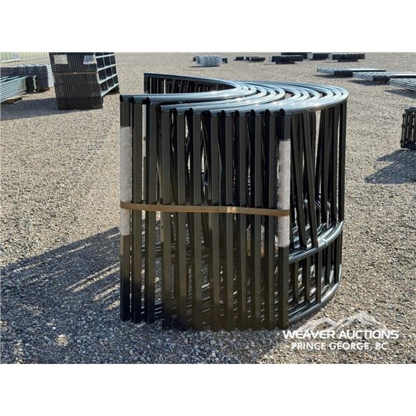 (4) SLANT BAR ROUND BALE FEEDERS