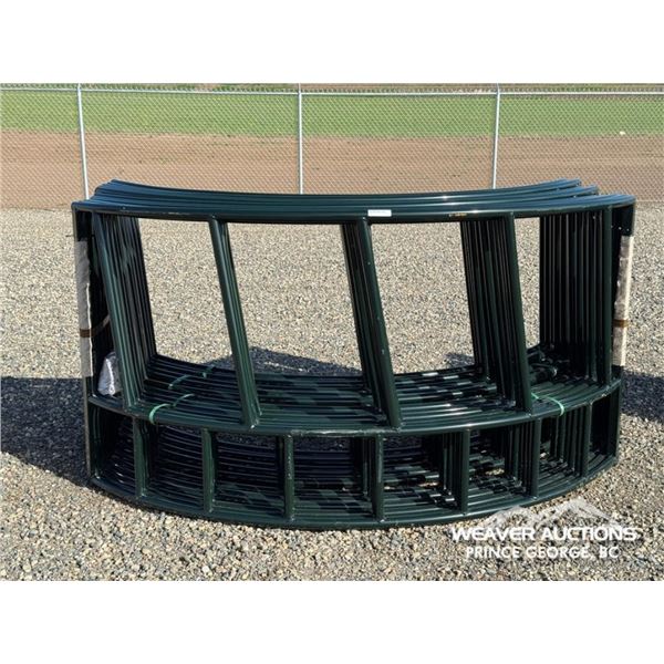 (4) SLANT BAR ROUND BALE FEEDERS